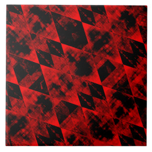 Carreau ANFREN 1 Erratique rouge et noir diamant Merveille