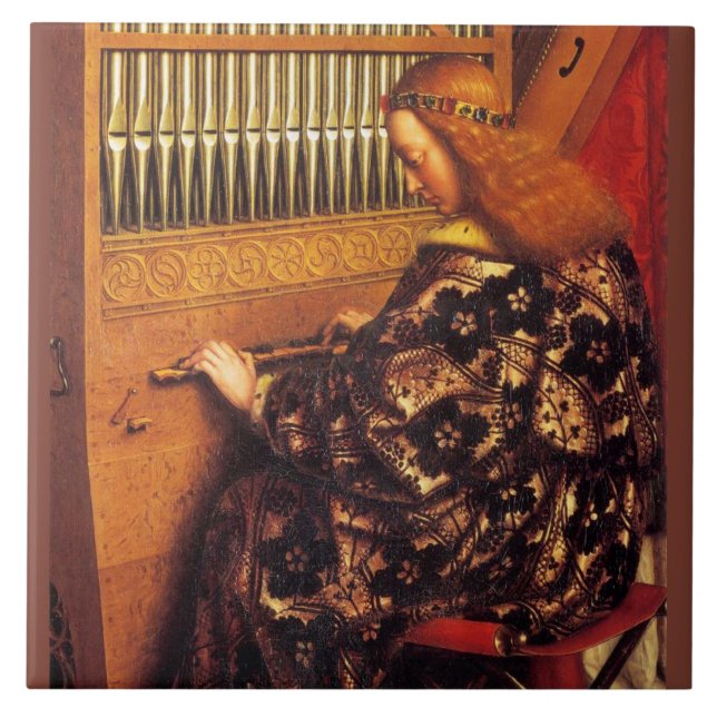 Carreau ANGEL JOUER ORGE, Musique de Noël (Devant)