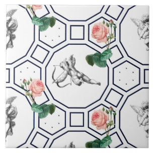 Carreau Anges, Baroque, rococo, vintage,