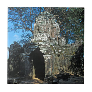 Carreau Angkor wat, temple Ta som - Cambodge, Asie