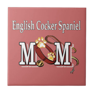 Carreau Anglais Cocker Spaniel Maman Cadeaux