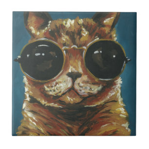 Carreau Animal de Dapper  Kitty In Sunglets