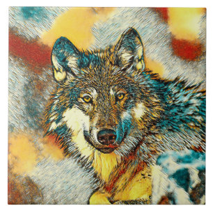 Carreau AnimalArt_Wolf_010