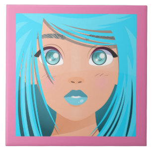 CARREAU ANIME CARTOON GIRL
