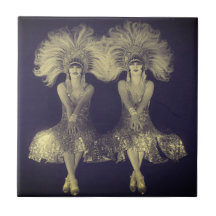 Années 1920 Les Dolly Sisters Twins Flappers