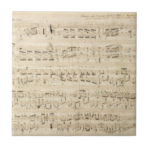 Carreau Antique Sheet Music Chopin Manuscript