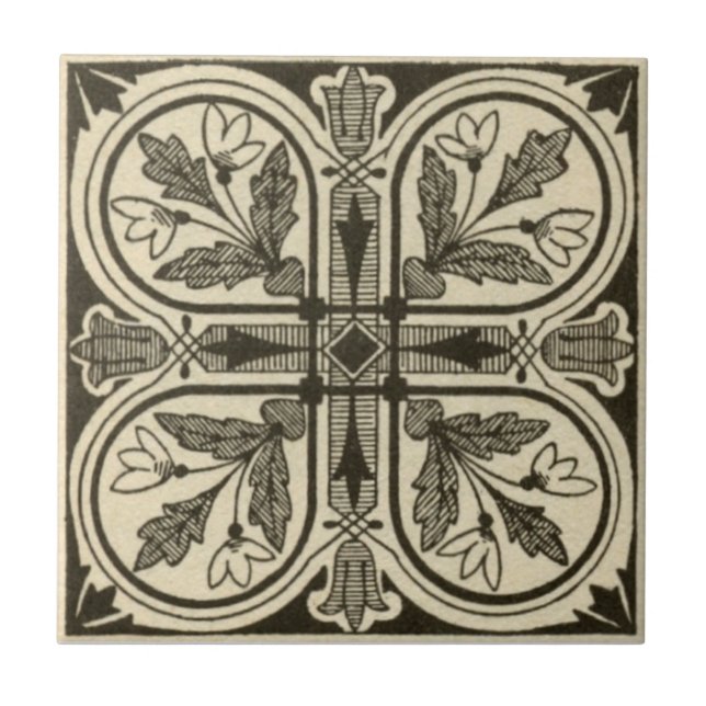 Carreau Antiquité Transferware de la reproduction VT0005 (Devant)