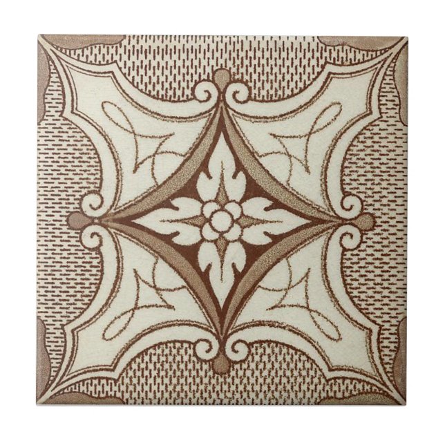 Carreau Antiquité Transferware de la reproduction VT0073 (Devant)