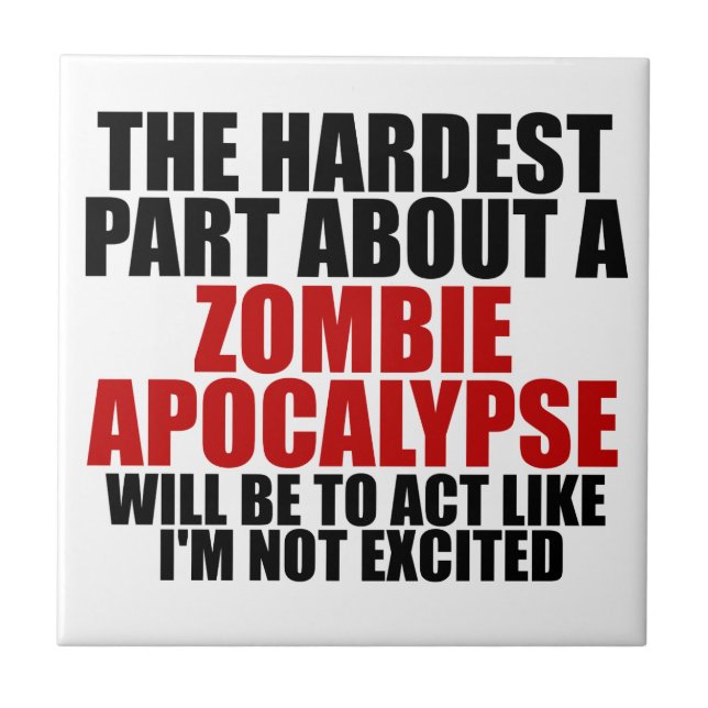 Carreau Apocalypse de zombi (Devant)