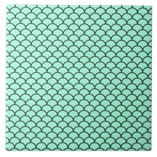Carreau Aqua Black Mermaid Design Carrelage décoratif pers