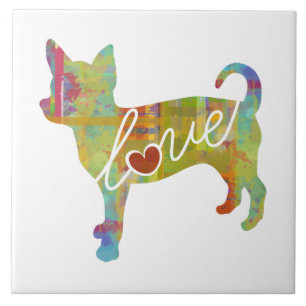 Carreau Aquarelle de chiwawa