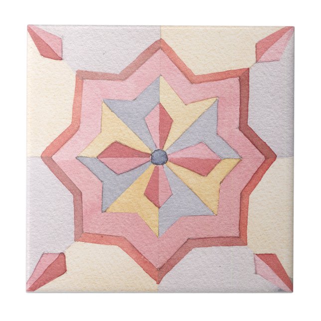 Carreau Aquarelle de Majolica (Devant)