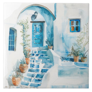 Carreau Aquarelle Méditerranée