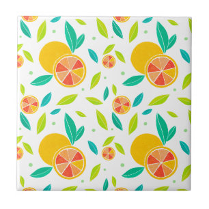 Carreau Aquarelle Motif Oranges sucrées