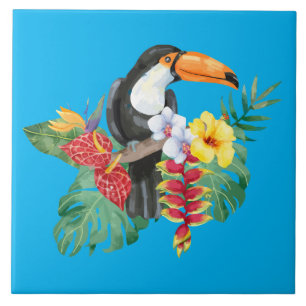 Carreau Aquarelle Toucan