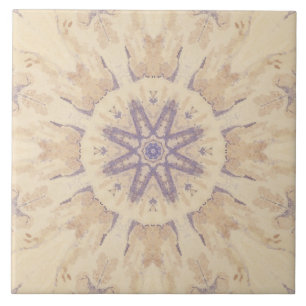 Carreau Aquarelle vintage de sable bleu pourpre No4