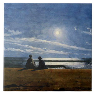 Carreau Aquarelle Winslow Homer, Lune 