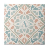 Arabesque Terreuse | Lettre Personnalisée en Mosaï