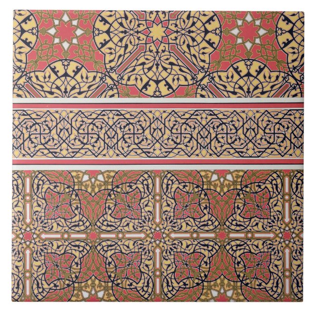 Carreau Arabesques de plafond de la mosquée d'EL-Bordeyny, (Devant)