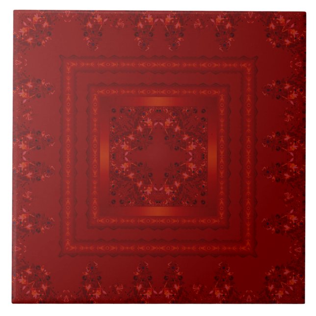 Carreau Arabic antique decorative east ornamental baroque (Devant)