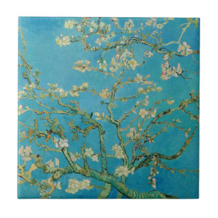 Carreau Arbre aux amandes florissant par Van Gogh