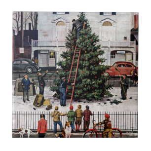 Carreau Arbre dans le Carré de ville