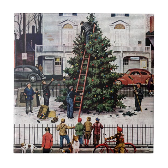 Carreau Arbre dans le Carré de ville (Devant)