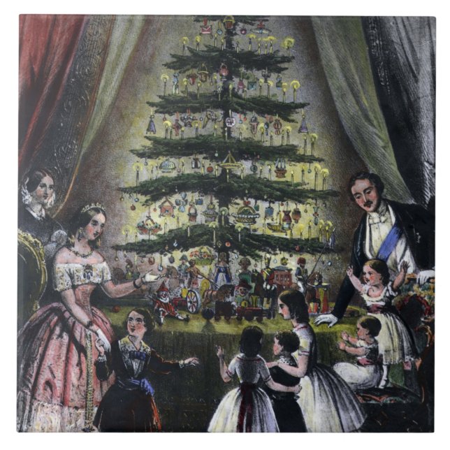 Carreau Arbre de Noël de la reine Victoria (Devant)