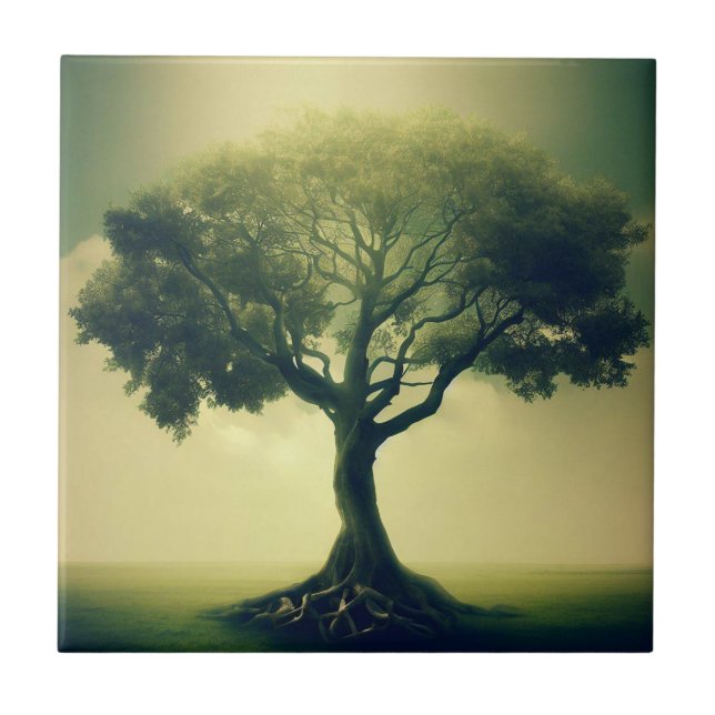 Carreau Arbre de vie IV Carrelage en céramique (Devant)