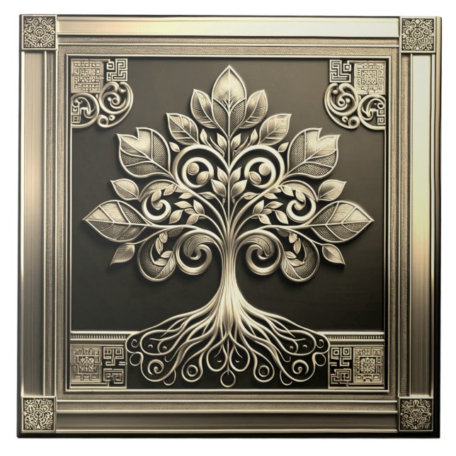 Carreau Arbre d'or de la vie (Devant)
