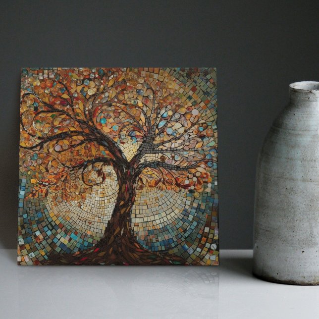 Carreau Arbre doré Klimt de vie Art Nouveau Abstrait (Créateur téléchargé)