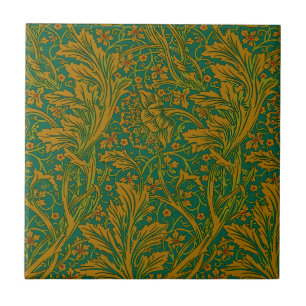Carreau Arcadia de William Morris vintage entièrement tran