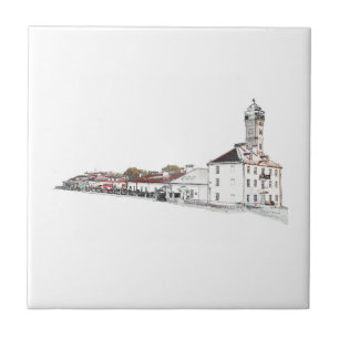 Carreau Architecture Old Water Fire Tower Sketch