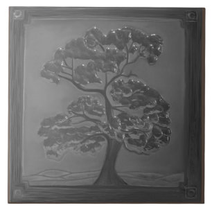 Carreau Argent Artisanat Chêne Arbre Carrelage céramique