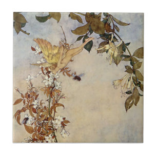 Carreau "Ariel et l'abeille" par Edmund Dulac