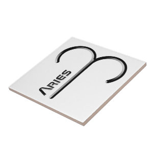 Carreau ARIES, Conception abstraite du signe zodiaque,