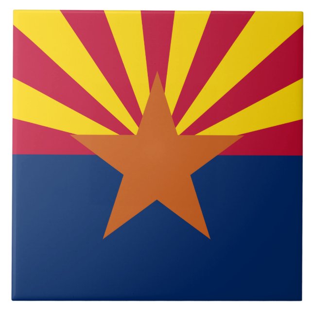 Carreau Arizona Drapeau : Réglage de Star Sun, État du cui (Devant)