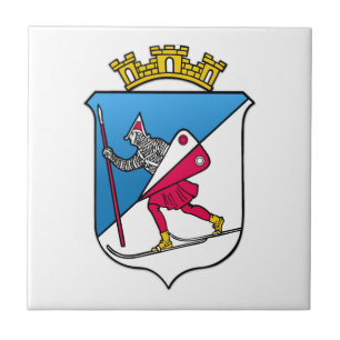 Carreau Armoiries de Lillehammer Norvège Heraldry