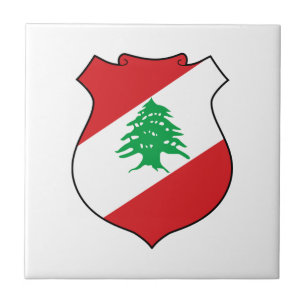 Carreau armoiries du pays Liban symbole emblème drapeau