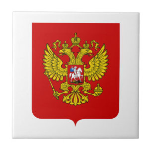 Carreau Armoiries du pays Russie symbole emblème drapeau