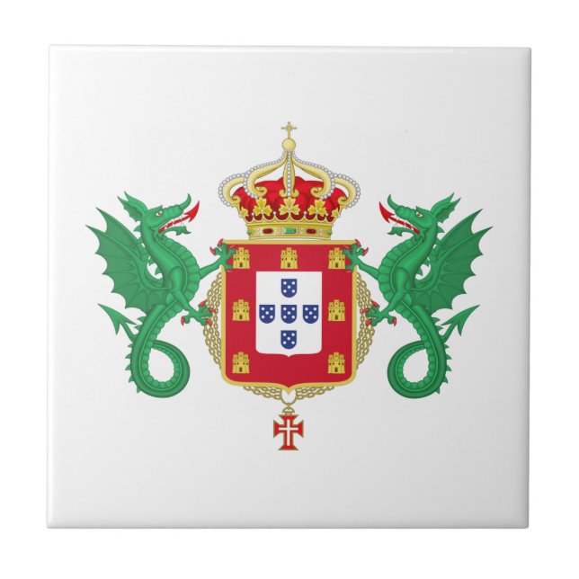 Carreau Armoiries du Royaume du Portugal 1640-1910 (Devant)
