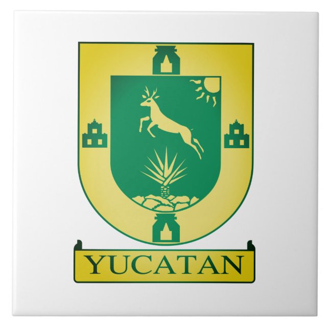 Carreau Armoiries du Yucatán - Mexique (Devant)