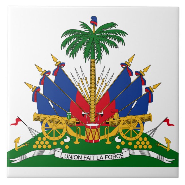 Carreau Armoiries haïtiennes (Haïti) (Devant)