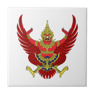 Carreau armonies du pays thaïlande symbole emblème drapeau