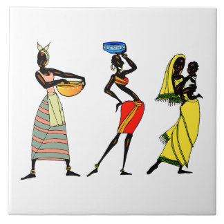 Carreau Arrière - plan africaine illustrée