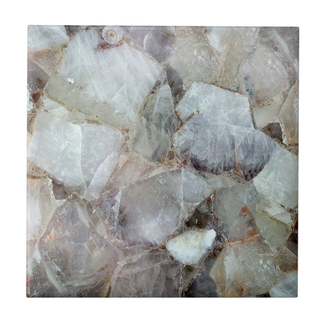 Carreau Arrière-plan d'impression à quartz blanc classique (Devant)