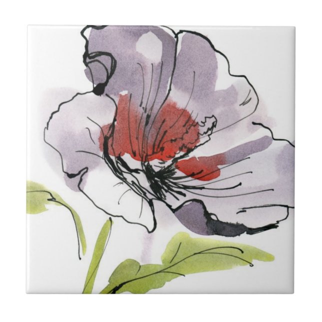 Carreau Arrière - plan floral peint par résumé 3 (Devant)