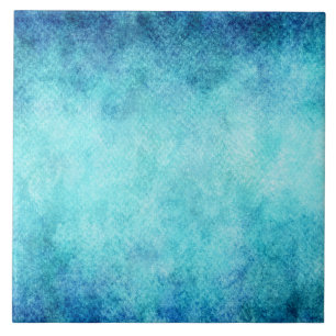 Carreau Arrière - plan personnalisé par aquarelle bleue