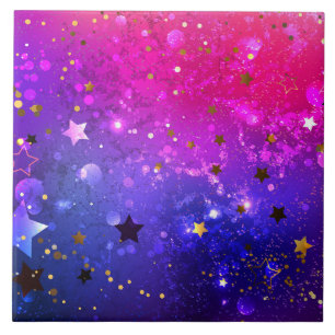 Carreau Arrière - plan rose brillant
