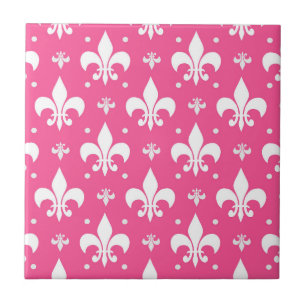 Carreau Arrière - plan rose Fleur-de-lis Motif design